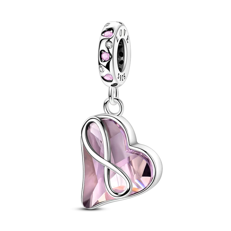 Charm-Perle aus 925er-Sterlingsilber, Mutter-Geschenk, Mutter, Liebe, glückliche Familie, baumelnd, passend für Original-Armreif, Halskette, DIY-Schmuck