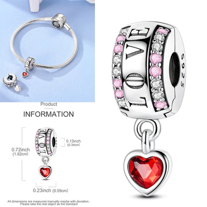 Katze Schmetterling Gänseblümchen CZ Pave Clip Charms Positionierung Schnalle 925 Sterling Silber Silikon Spacer Perlen passen Original Racelet DIY