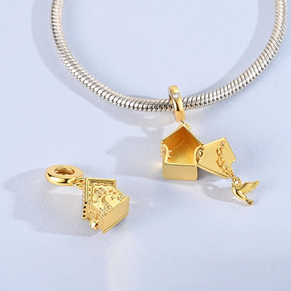 Glänzende, gekräuselte Drachenperlen aus 925er-Sterlingsilber und Löwenmedaille, baumelnder Charm, passend für Schlangenarmband, Boutique-Halskette, Goldanhänger, Geschenk