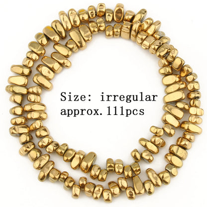 AAA+ Retention Farbe Natürliche vergoldete Hämatit Perle Herz Runde Stern Spacer Lose Perlen für Schmuck Machen DIY Charm Armband