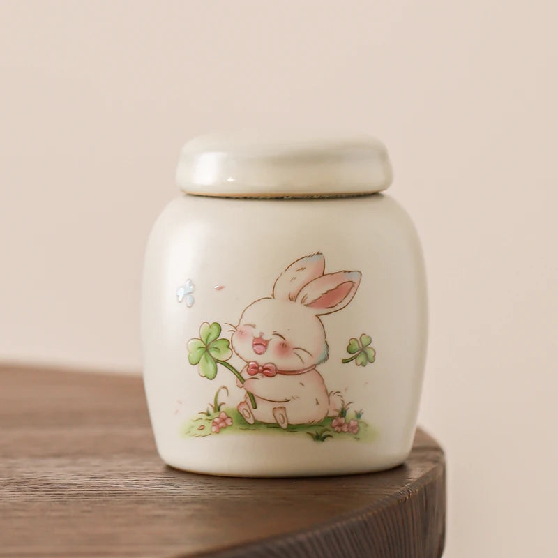 7 x 8.5 cm Ceramic Urns for Human Ashes, Small Seal, Pet Memorial, High-Quality Funeral Accessories