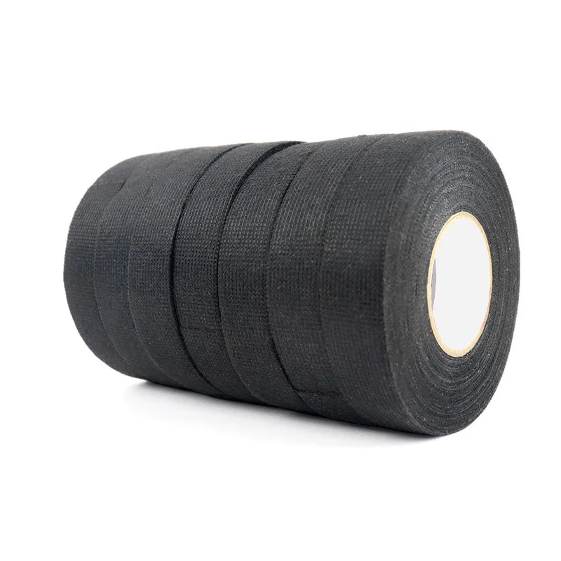15 Meter hitzebeständiges, flammhemmendes Klebeband, selbstklebendes Coroplast-Gewebeband für Auto-Kabelbaum, Kabelbaum, Schutzband