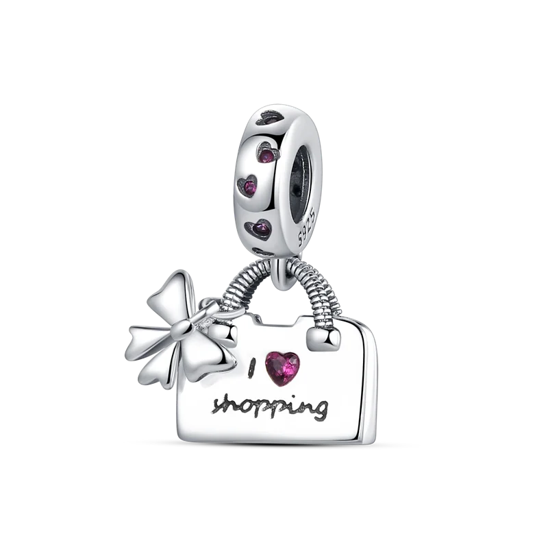 Charm-Perle aus 925er-Sterlingsilber, Mutter-Geschenk, Mutter, Liebe, glückliche Familie, baumelnd, passend für Original-Armreif, Halskette, DIY-Schmuck