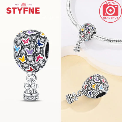 Neue Silber 925 Blaue Libelle Schmetterling Charms Perlen Fit Original Armband für Frauen DIY Edlen Schmuck Zubehör Perlen Geschenke