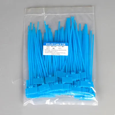 100 Stück Nylon-Krawattenanhänger, selbstsichernde Netzwerkkabel, Reißverschluss, Wickelschlaufe, Drahtbänder, Etikett, 3 x 100 mm, 4 x 150 mm, 4 x 200 mm