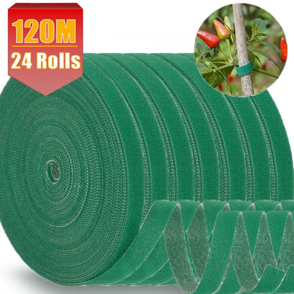 Pflanzenbinder, verstellbar, selbstklebend, für Pflanzen, Nylon, Kabelhaken, Schlaufenunterstützung, Gartenschnur, Verband, wiederverwendbare Verschlussbandstreifen