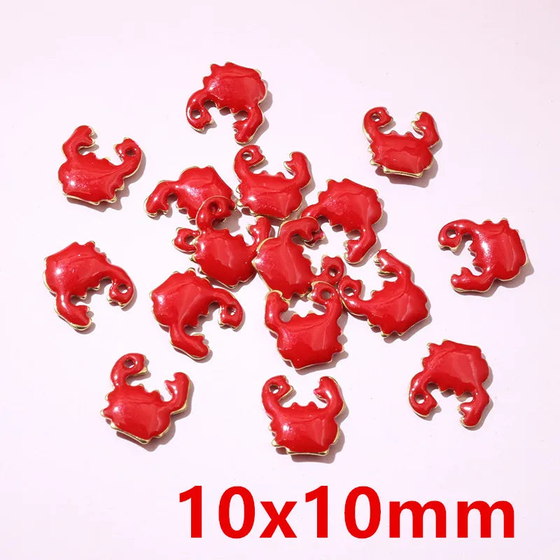 20 Stück 12x6mm Edelstahl Seepferdchen Hippocampus Emaille Anhänger Anhänger Edelstahl DIY Schmuck Herstellung Zubehör Ergebnisse
