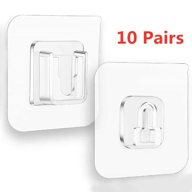 1/5/10 Pairs Doppelseitiges Klebeband Wand Haken Aufhänger Starken Haken Saugnapf Sucker Wand Lagerung Halter Für küche Bad