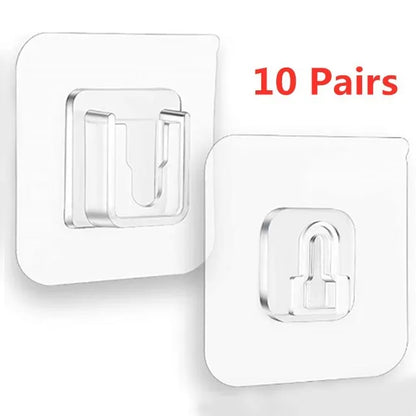 1/5/10 Pairs Doppelseitiges Klebeband Wand Haken Aufhänger Starken Haken Saugnapf Sucker Wand Lagerung Halter Für küche Bad