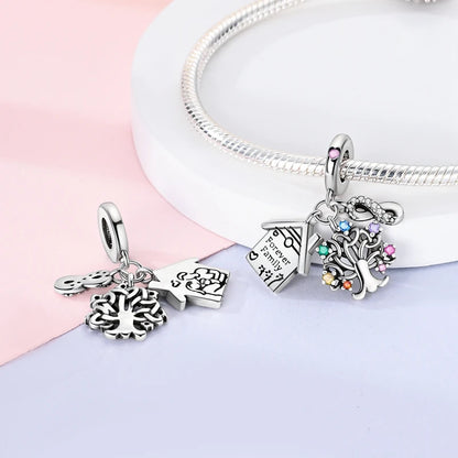 Charms aus 925er Silber, Baum des Lebens, passend für Original-Armbänder, Halsketten, Anhänger, Schmuck, Damen-Geschenk
