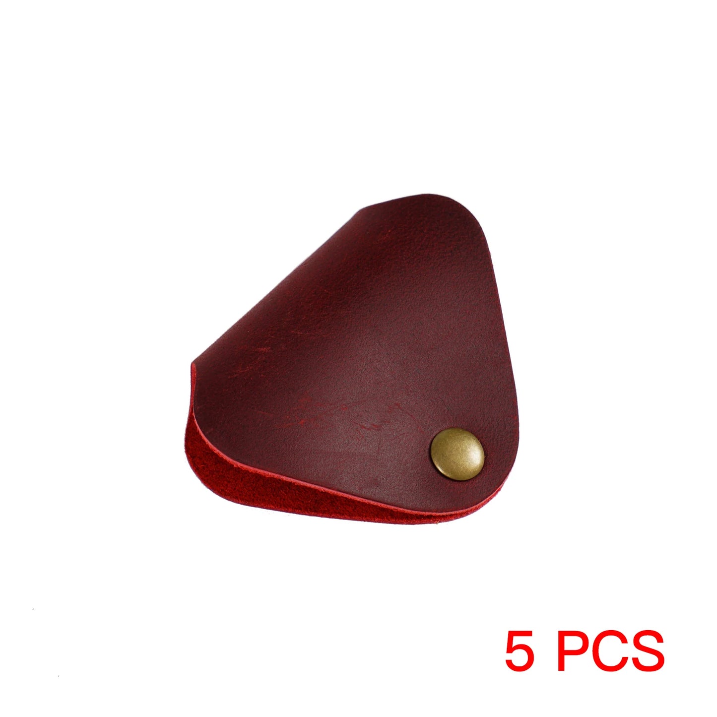 5 Stück Kabelhalter aus echtem Leder, Kabel-Organizer-Clips, Kabelbänder, Kopfhörerkabel, USB-Ladegerät-Halter für den Schreibtisch, ordentlicher Organizer