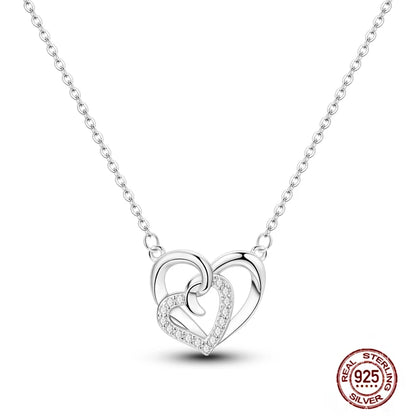 925 Sterling Silber blau Teufel Augen Palme Original Halskette Einhorn überlappen runde funkelnde Anhänger für Frauen Luxus Schmuck Geschenk