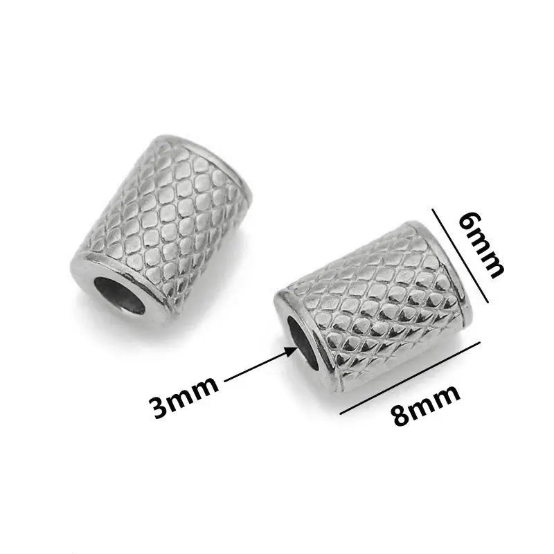 5 teile/los Edelstahl Gold Farbe Lose Rohr Große Loch Spacer Perlen für DIY Armbänder Halskette Schmuck Machen Liefert Finden