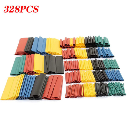 580/328/127PCS Schrumpfschläuche kit 2:1 Schrumpf Draht Schrumpfen Wrap Schläuche Draht Verbinden Abdeckung Schutz mit Heißluft Pistole