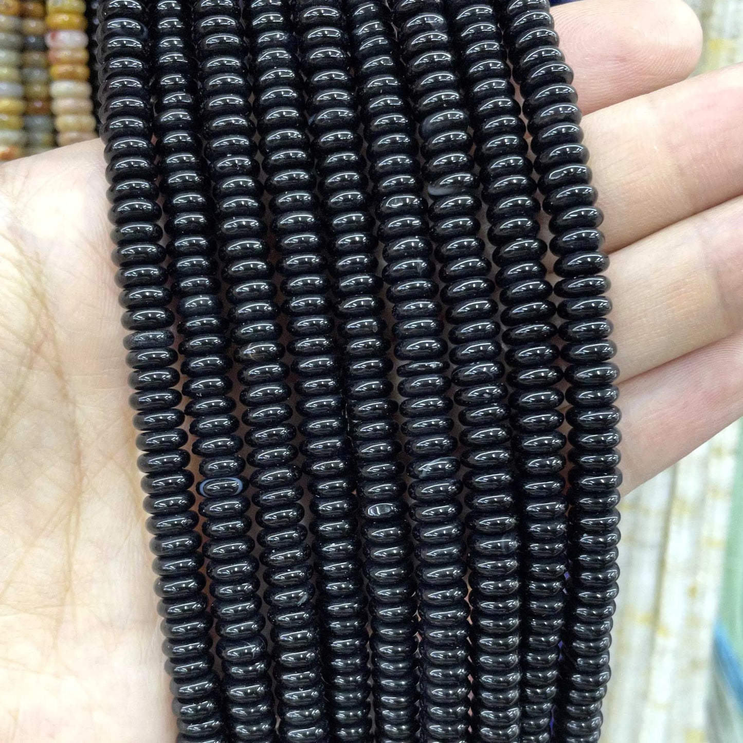 Naturstein Rondelle 2X6mm Türkise Quarz Jaspis Achate Flache Runde Spacer Perlen für Schmuckherstellung DIY Armband Zubehör
