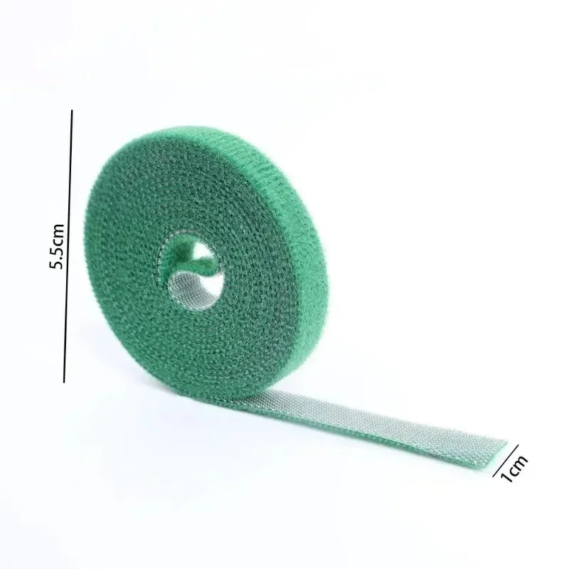 Einstellbare 100/2M Selbstklebende Pflanzen Nylon Krawatten Grüne Pflanze Verband Garten Haken Schleife Bambus Cane Wrap Unterstützung garten Liefert