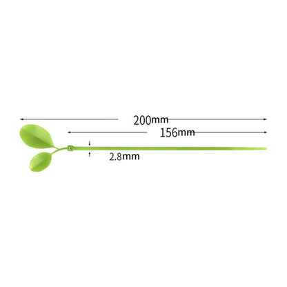 Sichere Pflanzenstützsysteme, Pflanzenbefestigungen, 20 cm Blatt-Kabelbinder, dekorative Blattform, einfach anzubringen, sicherer Halt
