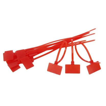 100 stücke einfache Markierung 4*150mm Nylon-Kabelbinder Etiketten Kunststoffs ch laufen markierungen Kabel anhänger selbstsicher nde Kabelbinder