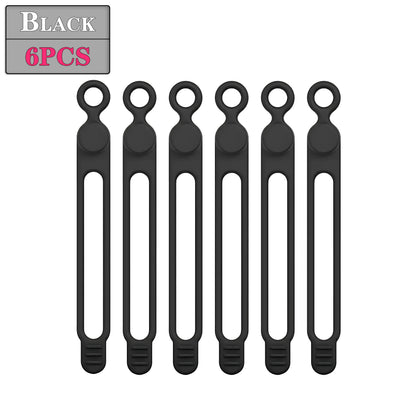 6–120 Stück wiederverwendbare Kabelbinder, flexible Kabel-Organizer-Gurte für Zuhause, Büro, Reisen und elektronische Geräte, Kabelmanagement