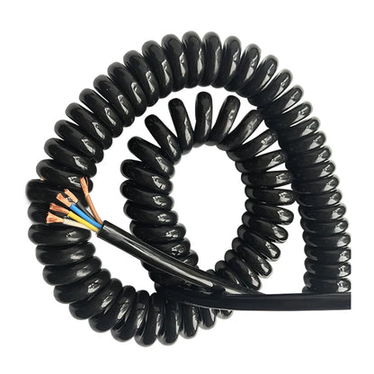 PU frühling kabel draht 5 core 15 13 20 18 17 awg stretch 1 2 3 4 5 6 7 8 9 10 11 12 13 14 15 meter spirale teleskop draht