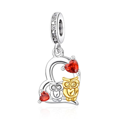 Tier-Serie, 925er-Sterlingsilber, Giraffe, Kamel, Gans, Orang-Utan, Affe, Siegel-Charm, passend für DIY-Armbänder, Halsketten, edler Schmuck, Geschenke