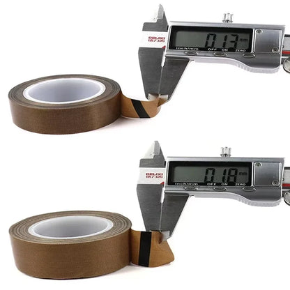10 m/Rolle, hochtemperaturbeständiges PTFE-Band, Dicke 0,13/0,18 mm, Breite 5–100 mm, wärmeisoliertes, selbstklebendes Dichtungsband