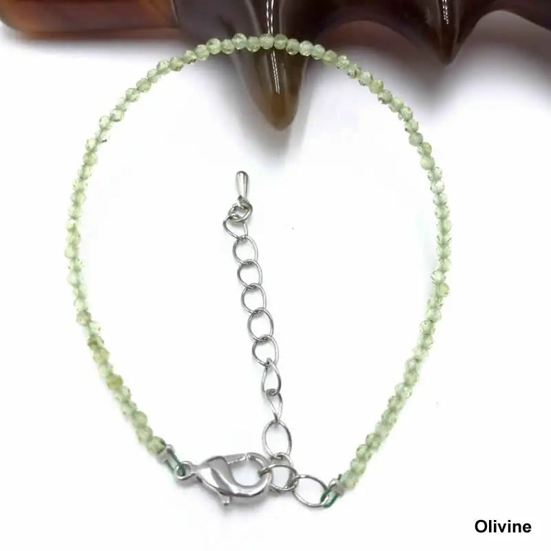 High Quality Natural Stone 2-3mm Handmade Micro Faced Beads Women's Agate Crystal Zircon Bracelet Jewelry Gift