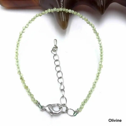 High Quality Natural Stone 2-3mm Handmade Micro Faced Beads Women's Agate Crystal Zircon Bracelet Jewelry Gift
