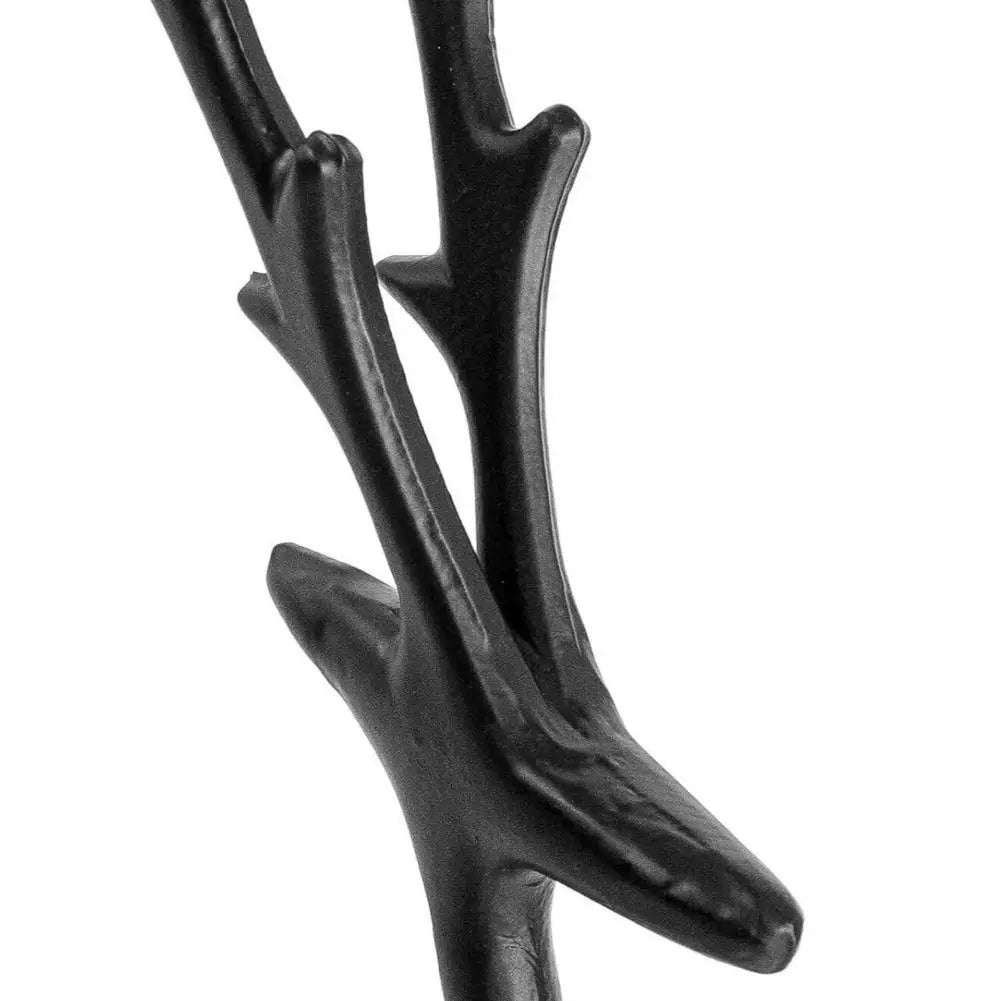 Schwarzes Rentier-Weihnachtsschmuck, leichte Metallfigur, Weihnachtsdekoration, Heimtisch, Tafelaufsatz, Bürodekoration, Hans Diego Diego Diego