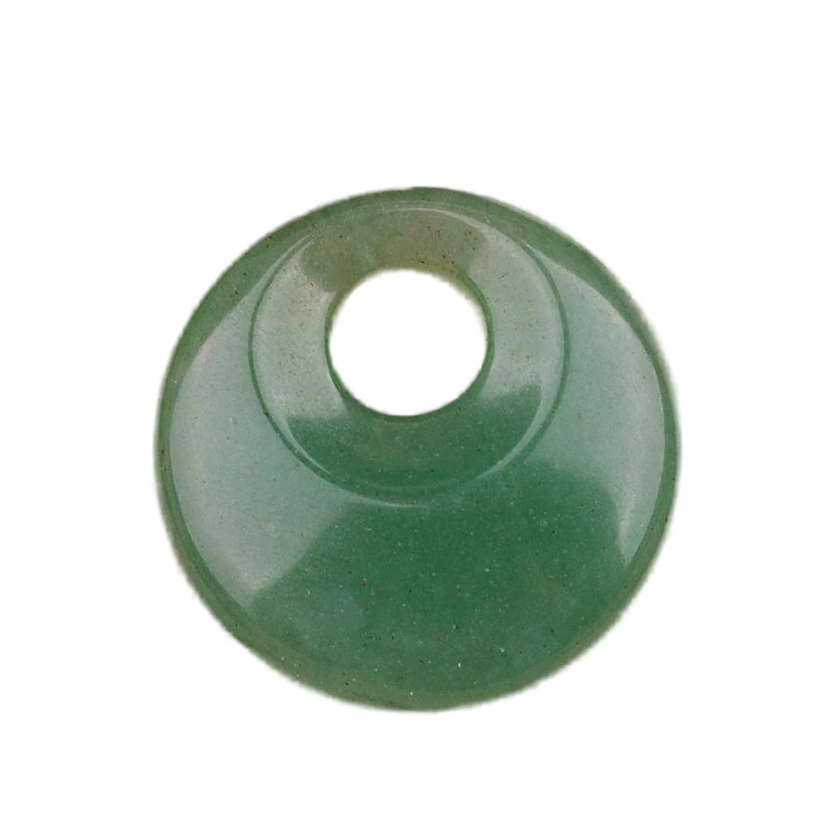Gelbes Tigerauge, 30 mm, Donut-Edelstein-Charms für die Herstellung von Schmuck, 8 mm Loch, Polieren, runder Glücksmünzenschutz, Sicherheit, Heilung