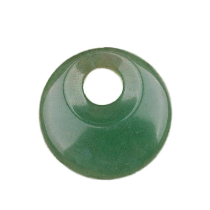 Gelbes Tigerauge, 30 mm, Donut-Edelstein-Charms für die Herstellung von Schmuck, 8 mm Loch, Polieren, runder Glücksmünzenschutz, Sicherheit, Heilung