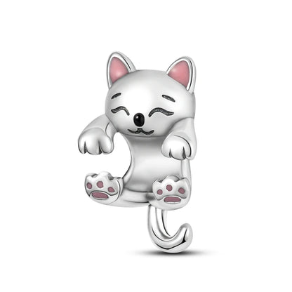 Neue 2025 925 Sterling Silber Charms Perlen Liebe Herz Rosa Original Charm Anhänger Fit Charm Armbänder DIY Schmuck Geburtstag Geschenk