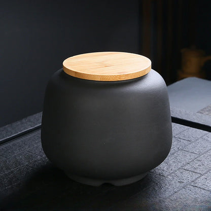 Große personalisierte Keramik-Urne, japanische Einäscherungsurnen im Retro-Stil, Bestattungsbedarf, geeignet für Haustiere, Katzen und Hunde, graue Aufbewahrung
