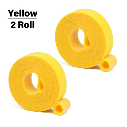5M/Rolle Wiederverwendbare Kabelbinder Breite 10/15/20/25mm Nylon-Klebeband Klettverschluss Kabelorganisator-Band