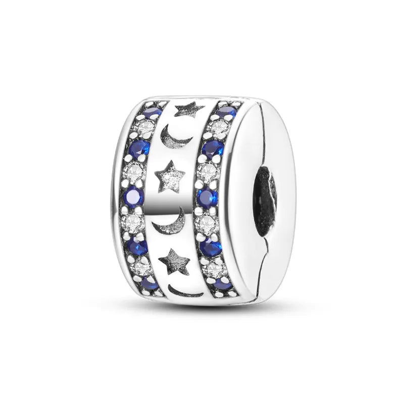 Teufelsaugen-Charm aus 925er Silber, Original-Hand der Fatima, blauer Zirkon, Kreuz, blaue Augen, passend für Armbänder, DIY-Herstellung von Schmuck, Geschenk
