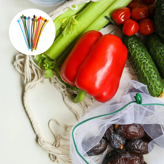 18 Stück Silikon-Kabelbinder, hohe Elastizität, selbstsichernde Kabelmanagement-Riemen, wiederverwendbare Kabel-Organizer-Binder für den Schreibtisch