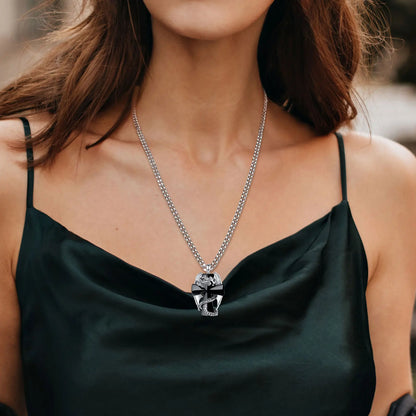 Eudora Drache Twining Kreuz Obsidian Halskette Punk Natürlicher Heilstein Kristall Anhänger Spiritueller Schmuck Meditation Feines Geschenk