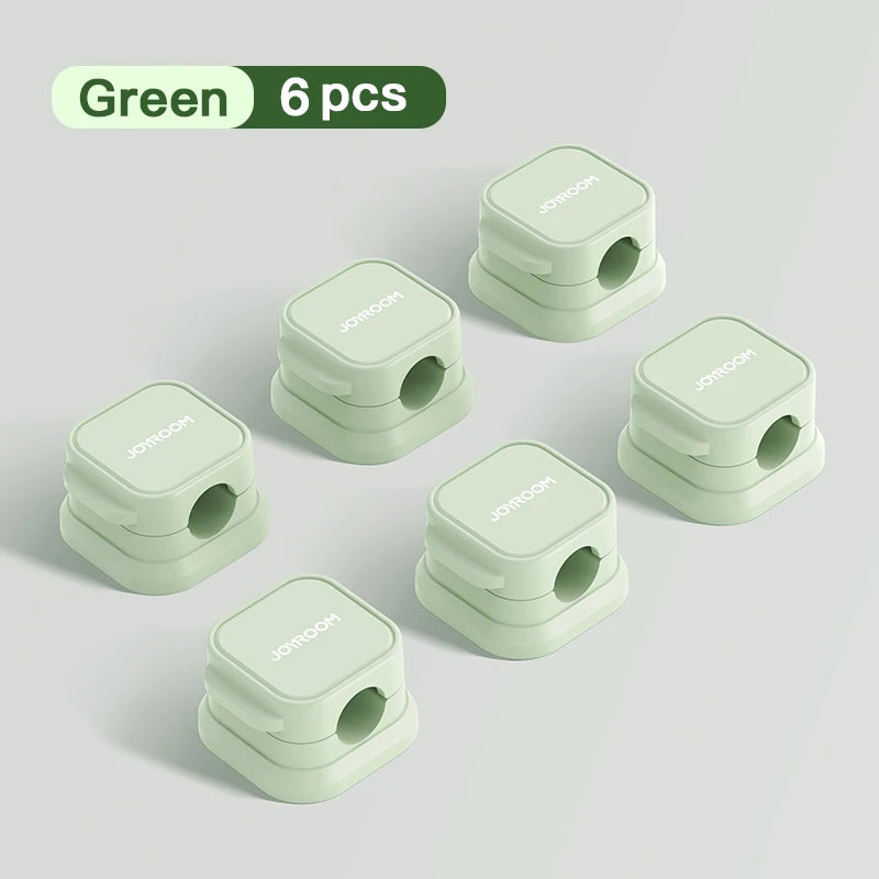 Joyroom Bunter magnetischer Kabelclip, Kabelhalter, selbstklebender Drahthalter, Aufbewahrungsorganisator für das Kabelmanagement im Home-Office-Schreibtisch