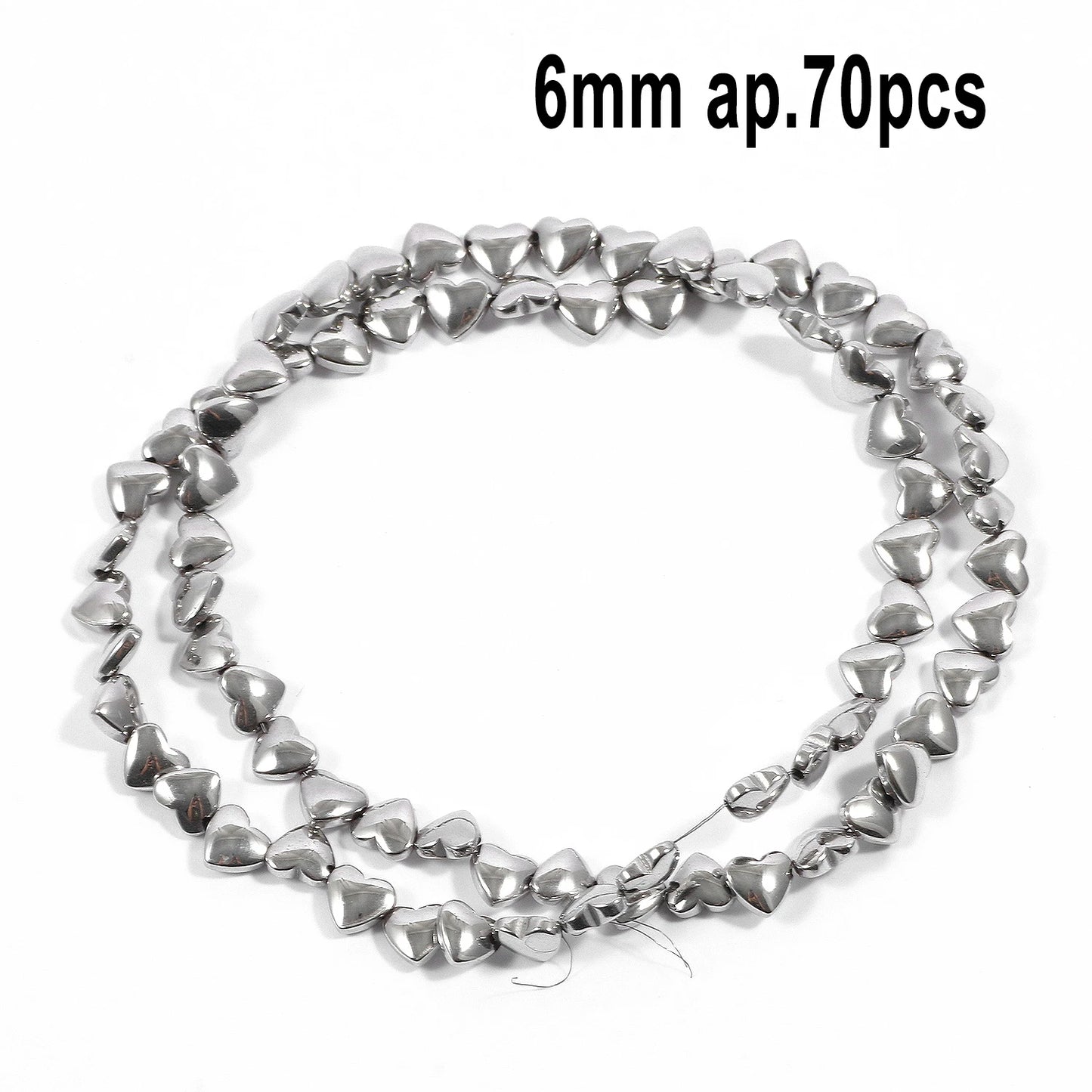 Großhandel AAA Rhodium Hämatit Perlen Charms Herz Stern Rohr Facettierte Runde Unregelmäßige Geometrische Form Perlen Für Schmuck Machen