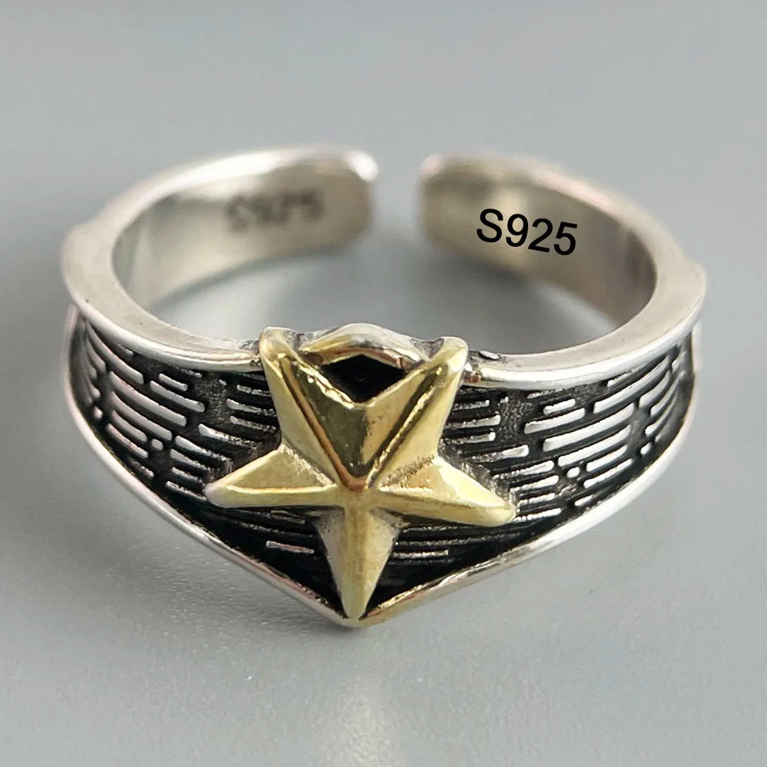 Ringe aus 925er-Sterlingsilber für Damen, Paare, minimalistisch, handgefertigt, schlicht, Retro-Blumen-Herz-Ring, edler Schmuck, Geschenk, verhindert Allergien