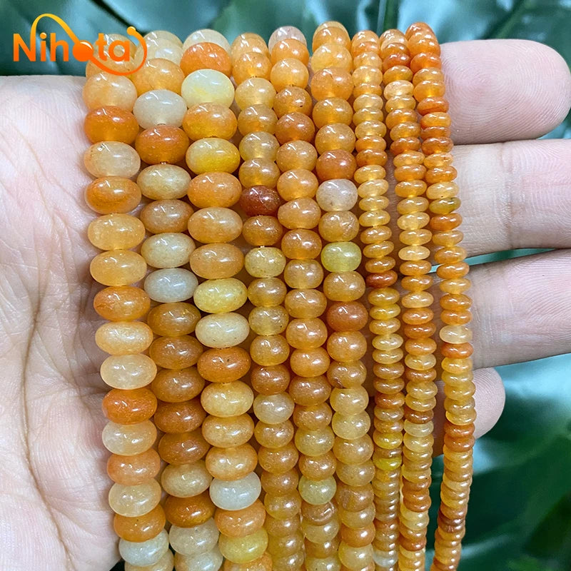 Naturstein Rondelle Perlen Achate Türkise Jaspis Kristall Spacer Perlen für Zubehör Schmuckherstellung 15'' Strang 6/8/10mm