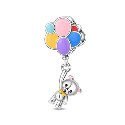 Vergnügungspark-Charm aus 925er-Sterlingsilber, Riesenrad, Achterbahn, Zirkus, Clown, Karussell, passend für DIY-Armbänder, Halsketten, Souvenir