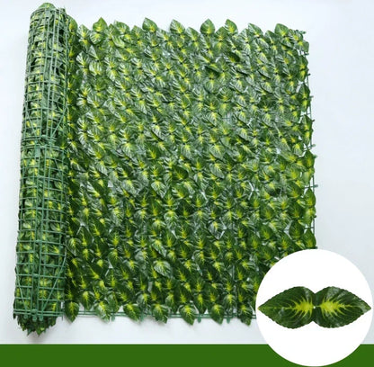 1 x 3 m künstliche Efeu-Hecge, grünes Blatt, Zaunplatten, künstlicher Sichtschutz, Zaun, Bildschirm für Zuhause, Outdoor, Garten, Balkon, Dekoration, Pflanzen