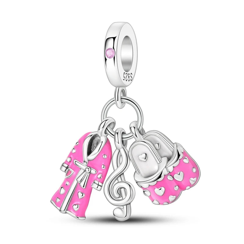 Neu in heißen Verkäufen 925 Sterling Silber Charms Anhänger Perlen passen 925 Original Armbänder für Frauen DIY Geburtstag Schmuck Geschenke