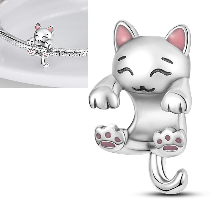 Charms aus 925er-Sterlingsilber, bunt, Sonnenblume, Hund, Jungen, Geschenkartikel, Schmetterling, Flugzeug, Erde, passend für Original-Anhänger, Schmuck, Make-up