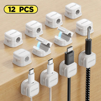 Joyroom 3/6/12PCS Magnetische Kabel Organizer Klebstoff Telefon Kabel Clip Desktop Kabel Draht Kabel Halter für Büro Schreibtisch Management