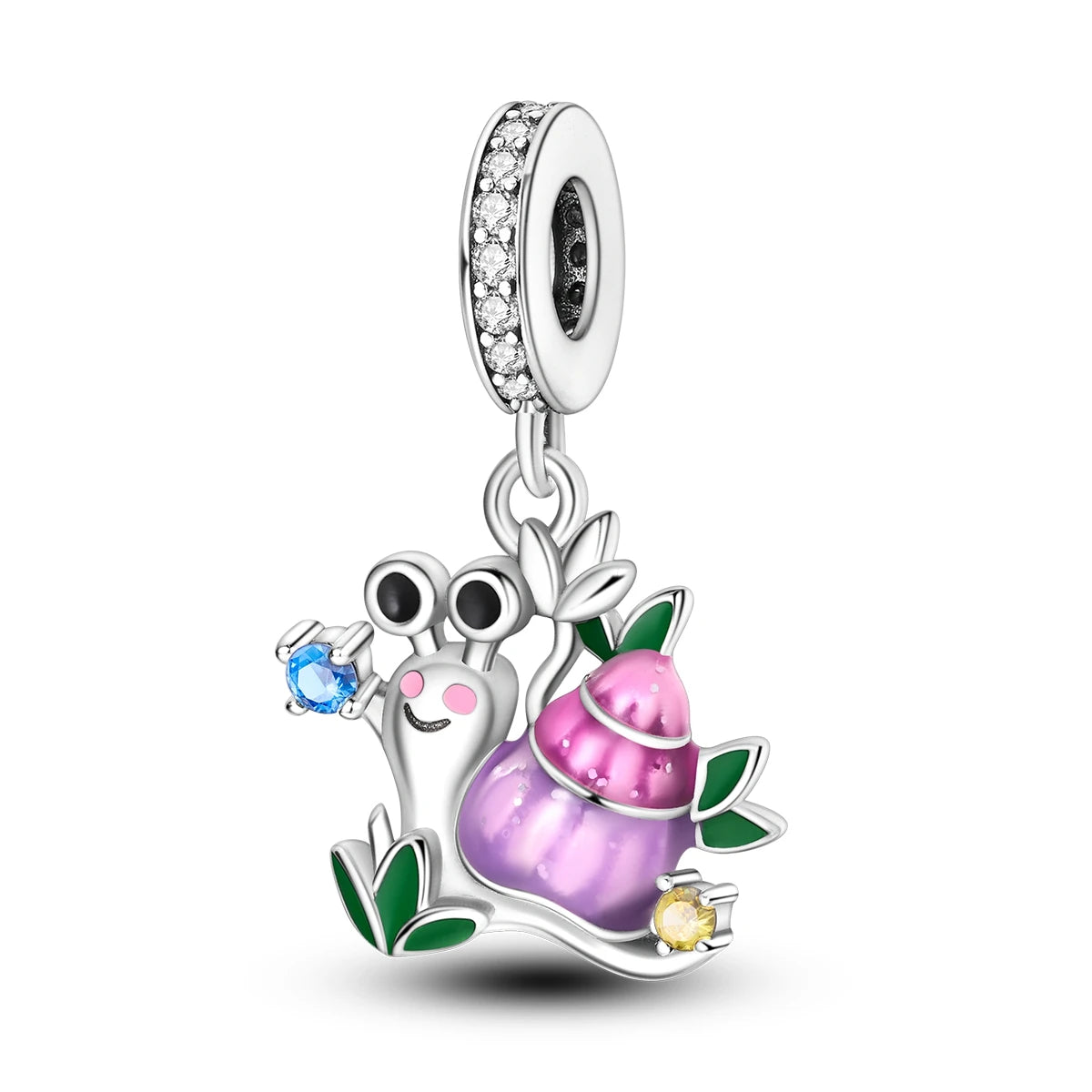 Original 925er Silber-Charm-Perlen, leuchtender, leuchtender Glühwürmchen-Schmetterlings-Anhänger, passend für Armbänder, Charm-Herstellung von Schmuck