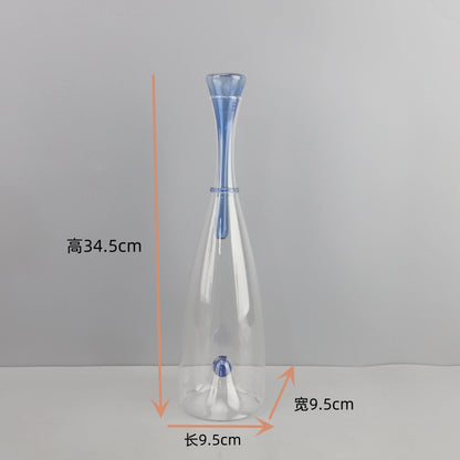Transparenter Weinwaren-Dekanter aus Glas, Weinspender, rote Weine, Gefäße, Behälter, Glasflaschen, Weinflasche, Trinkutensilien