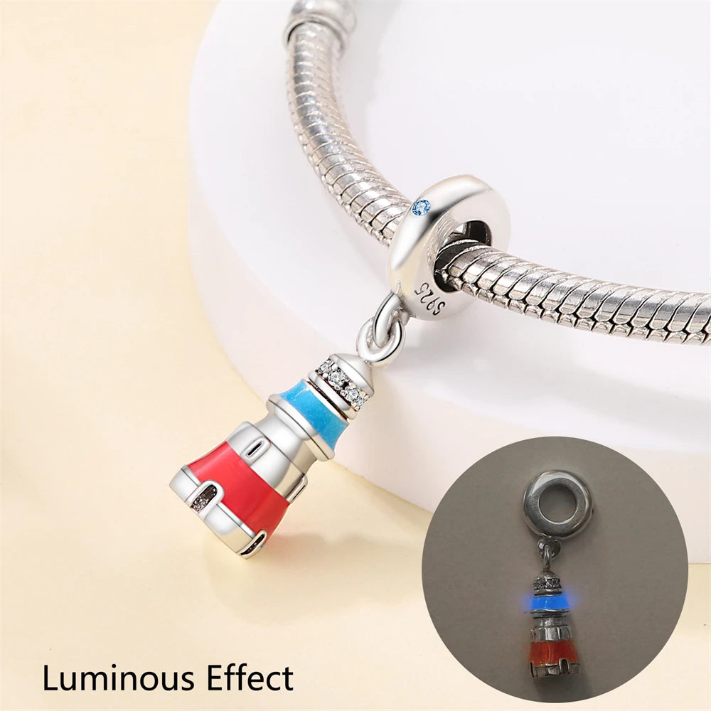 Kreativer Doppel-Charm aus 925er-Sterlingsilber, Eiffelturm, goldenes Herz, passend für DLY-Armbänder, Halsketten, Damen-Dating-Schmuck-Accessoires