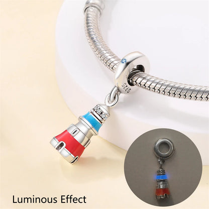 Kreativer Doppel-Charm aus 925er-Sterlingsilber, Eiffelturm, goldenes Herz, passend für DLY-Armbänder, Halsketten, Damen-Dating-Schmuck-Accessoires